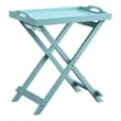 Convenience Concepts Designs2Go Folding TV Tray Table in Seafoam