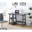 Convenience Concepts Designs2Go Trestle Desk in Gray Wood Finish
