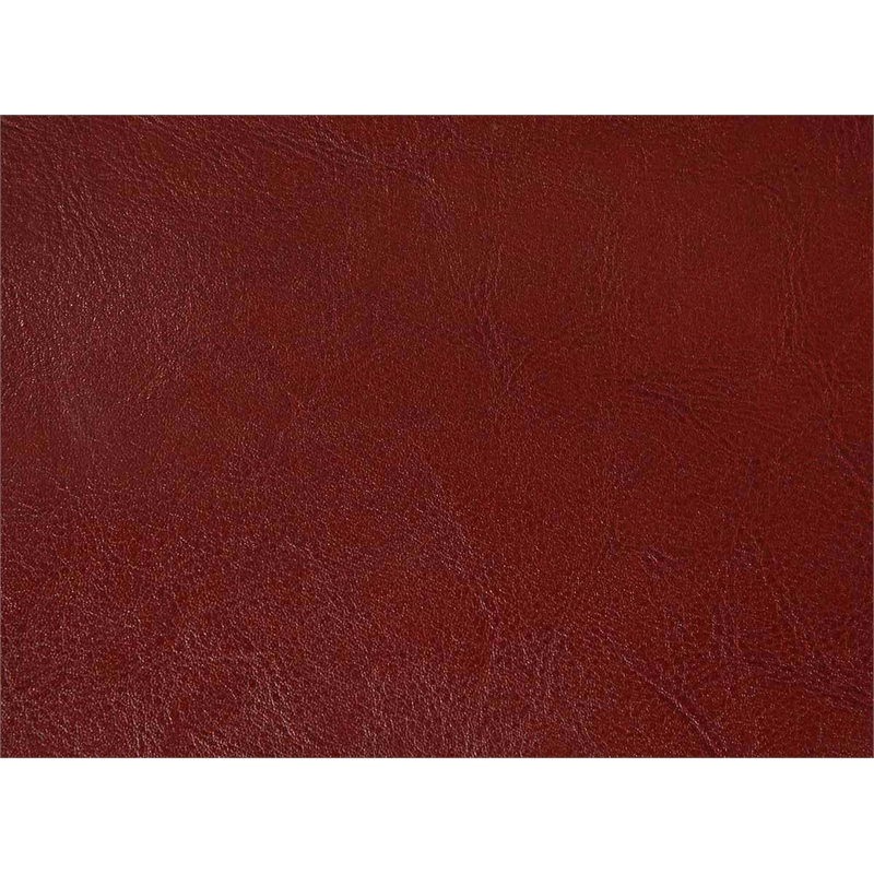 Convenience Concepts Designs4Comfort Round Ottoman in Red Faux Leather