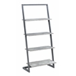 Convenience Concepts Graystone Four-Tier Ladder Bookcase/shelf in Gray Wood