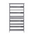 Convenience Concepts Oxford Five-Tier Bookcase with Drawer in Gray Wood Finish