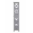 Convenience Concepts Oxford Five-Tier Bookcase with Drawer in Gray Wood Finish