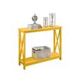 Convenience Concepts Oxford Console Table in Yellow Wood Finish
