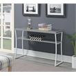 Convenience Concepts X-Calibur Console Table in Driftwood Gray Wood Finish