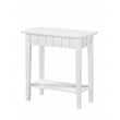 Convenience Concepts Dennis End Table in White Wood Finish
