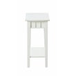 Convenience Concepts Dennis End Table in White Wood Finish