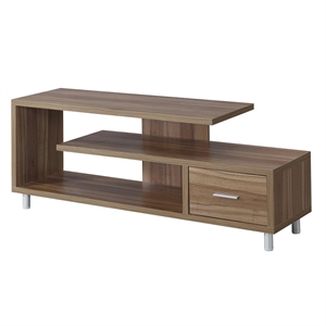 Convenience Concepts Seal II 60&quot TV Stand in Cappuccino Wood Finish