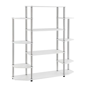 Convenience Concepts Designs2Go No Tools Wall Bookshelf 47.25&quot in White Wood