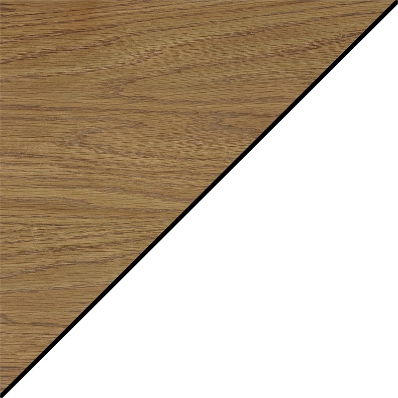 Convenience Concepts American Heritage Round End Table in White and Natural Wood