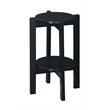 Convenience Concepts Newport Medium Plant Stand in Black Wood Finish