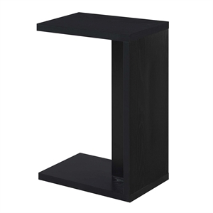 Convenience Concepts Northfield Admiral C End Table in Black Wood Finish