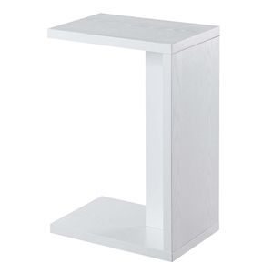 Convenience Concepts Northfield Admiral C End Table in White Wood