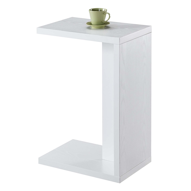 Convenience Concepts Northfield Admiral C End Table in White Wood