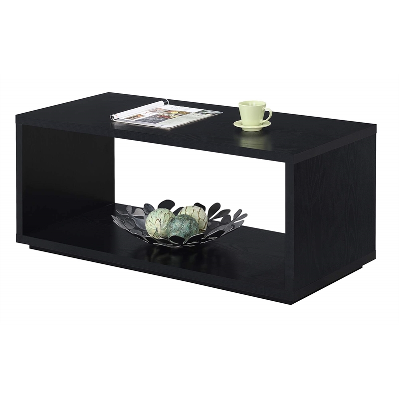 Convenience Concepts Northfield Admiral Coffee Table in Black Wood