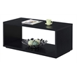 Convenience Concepts Northfield Admiral Coffee Table in Black Wood