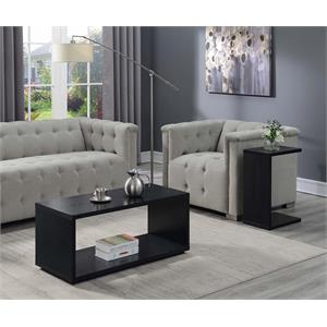 convenience concepts northfield admiral coffee table in black wood