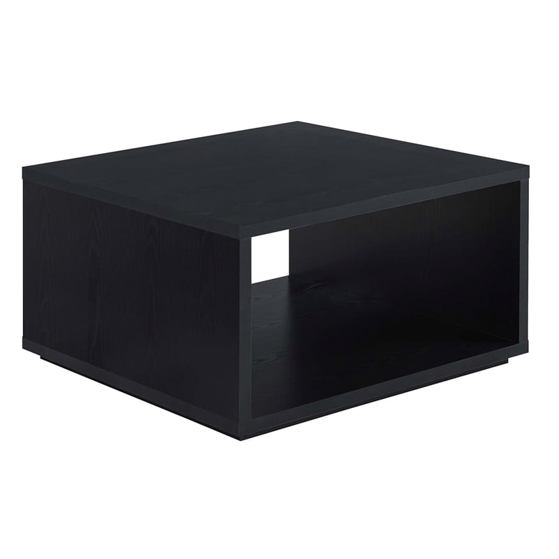Convenience Concepts Northfield Admiral Square Coffee Table in Black Wood