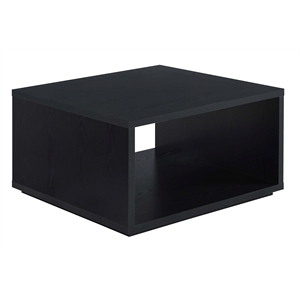 Convenience Concepts Northfield Admiral Square Coffee Table in Black Wood