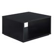 Convenience Concepts Northfield Admiral Square Coffee Table in Black Wood
