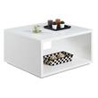 Convenience Concepts Northfield Admiral Square Coffee Table in White Wood Finish
