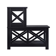 Convenience Concepts Oxford Two-Step Accent End Table in Black Wood Finish