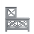 Convenience Concepts Oxford Two-Step Accent End Table in Gray Wood Finish