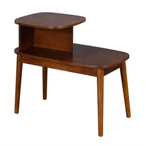 Convenience Concepts Maxwell Mid-Century End Table in Espresso Wood Finish