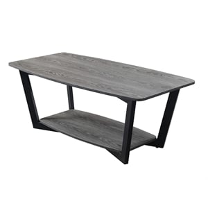 Convenience Concepts Graystone Coffee Table in Driftwood Gray Wood Finish