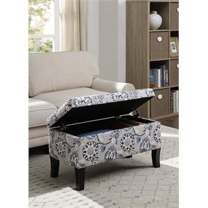 Designs4Comfort Winslow Storage Ottoman in Multi-Color Fabric