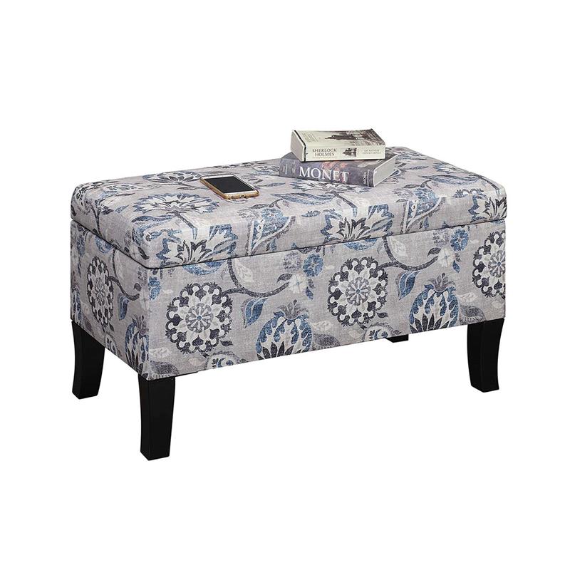 Designs4Comfort Winslow Storage Ottoman in Multi-Color Fabric