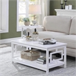 Convenience Concepts Town Square Coffee Table in White Wood Finish