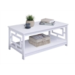 Convenience Concepts Town Square Coffee Table in White Wood Finish