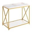 Convenience Concepts St. Andrews Console Table in Gold Metal Frame