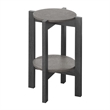 Convenience Concepts Newport Medium Plant Stand in Gray Wood Finish