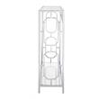 Convenience Concepts Omega Clear Glass Rectangular Console Table in Chrome