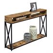 Convenience Concepts Tucson Deluxe 2 Tier Console Table in Tobacco Wood Finish