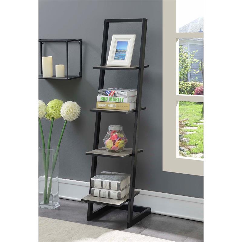 Convenience Concepts Designs2Go FourTier Ladder Bookshelf in Espresso