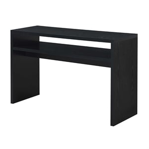 Convenience Concepts Northfield Deluxe Console Table in Black Wood Finish