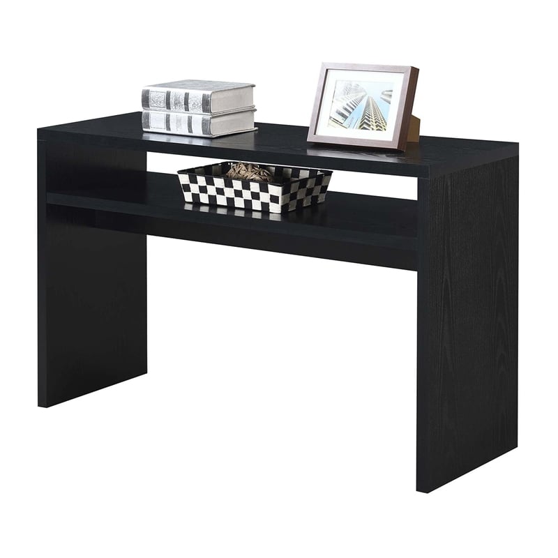 Convenience Concepts Northfield Deluxe Console Table in Black Wood Finish