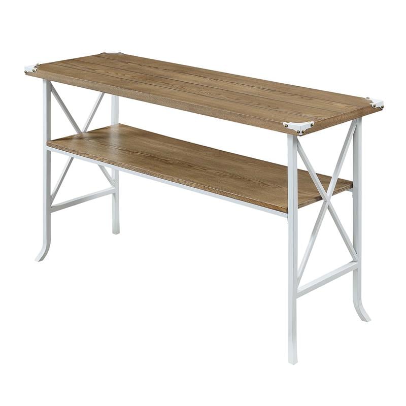 Convenience Concepts Brookline Console Table in Caramel Wood Finish
