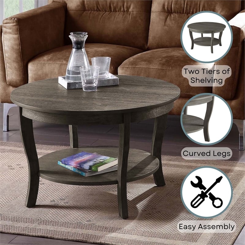 Convenience Concepts American Heritage Round Coffee Table 30