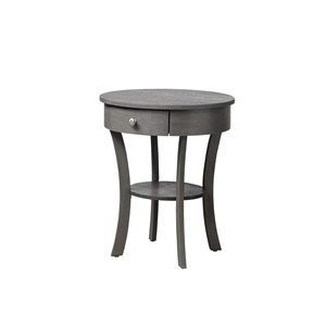 Convenience Concepts Classic Accents Schaffer End Table in Gray Wood Finish