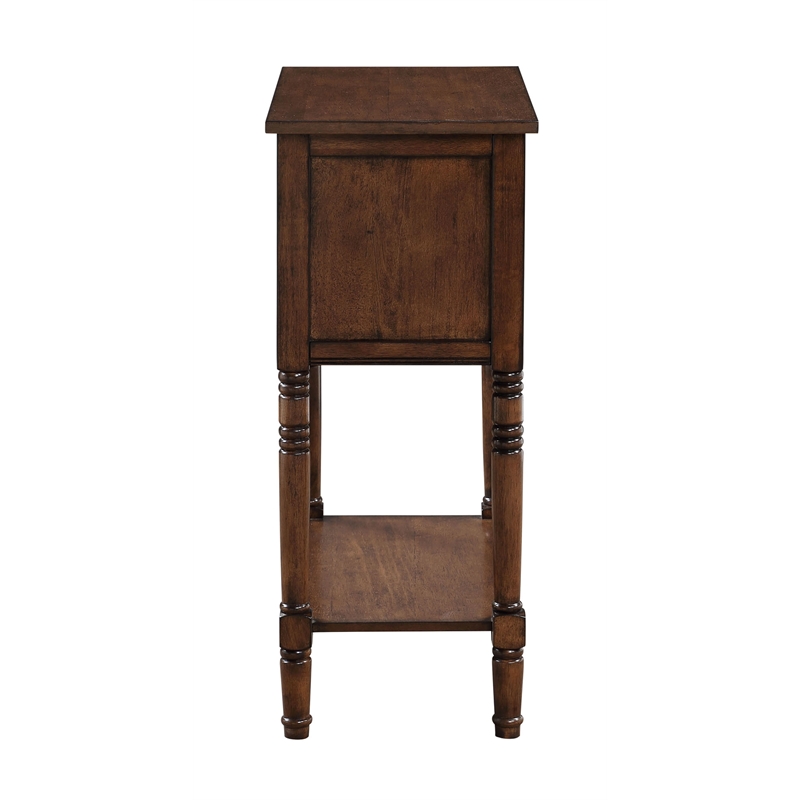Convenience Concepts Kendra Hall Table in Cinnamon Wood Finish