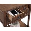 Convenience Concepts Kendra Hall Table in Cinnamon Wood Finish