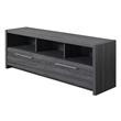 Newport Marbella 60-inch TV Stand with Cabinets and Shelves in Gray Wood Finish