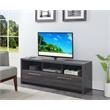 Newport Marbella 60-inch TV Stand with Cabinets and Shelves in Gray Wood Finish
