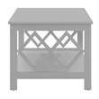 Convenience Concepts Diamond Coffee Table in Gray Wood Finish