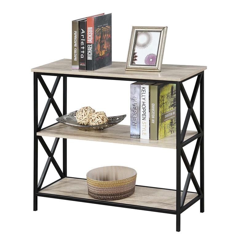 Convenience Concepts Tucson ThreeTier Bookcase in Driftwood Finish