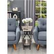 Convenience Concepts Tucson Wedge End Table in Driftwood Finish