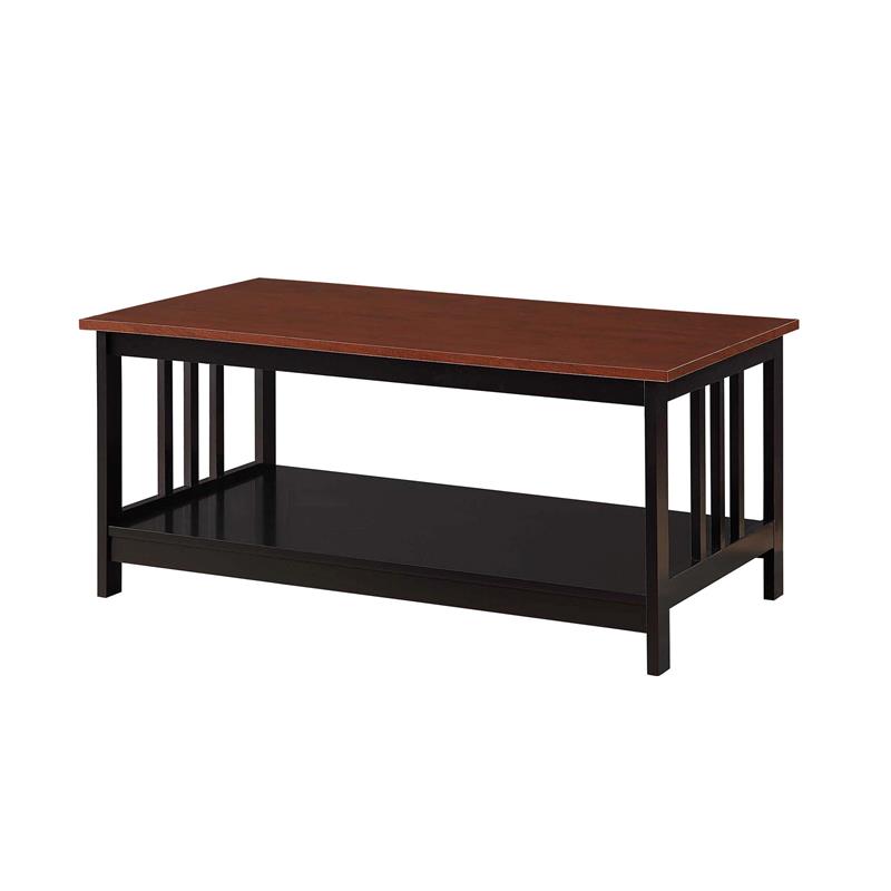 Convenience Concepts Mission Coffee Table in Black and ...